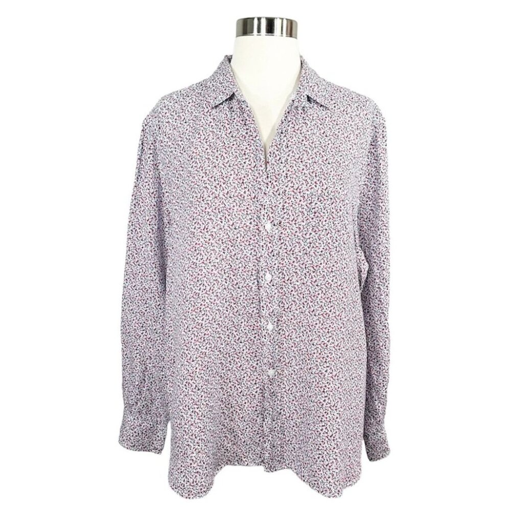 Frank & Eileen Eileen Blue & Red Floral Button Down Shirt